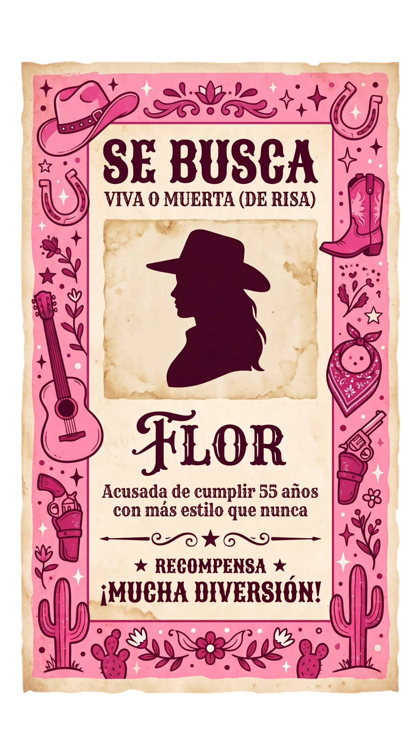 Cartel: Se Busca — Flor, acusada de cumplir años con más estilo que nunca
